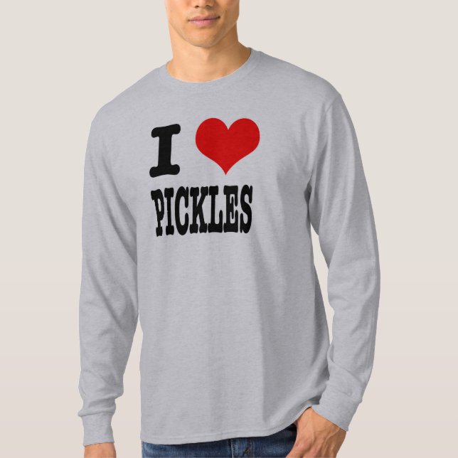 T-SHIRT JE SUIS FOU (J'AIME) DES CORNICHONS (Devant)