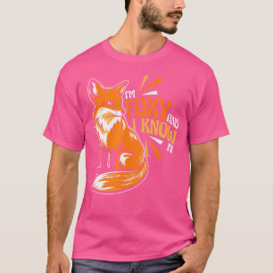 T-shirt Je Suis Foxy Et Je Le Sais Red Fox Canidae Caninae