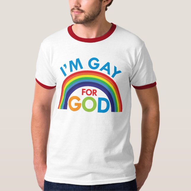 T-shirt Je suis gai pour Dieu (Devant)