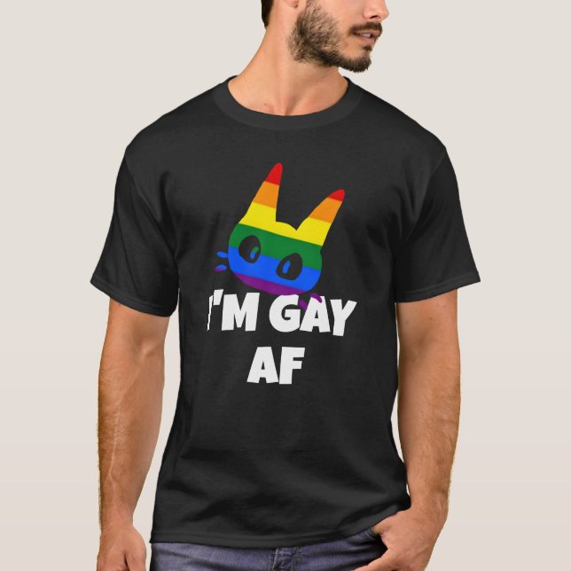 T-shirt Je suis gay af (Devant)