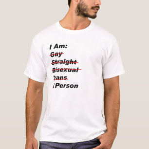 T-shirt Je Suis Gay, Droit, Bisexuel, Trans, Une Personne