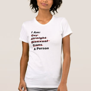T-shirt Je Suis Gay, Droit, Bisexuel, Trans, Une Personne