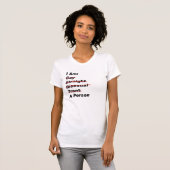 T-shirt Je Suis Gay, Droit, Bisexuel, Trans, Une Personne (Devant entier)