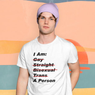 T-shirt Je Suis Gay, Droit, Bisexuel, Trans, Une Personne