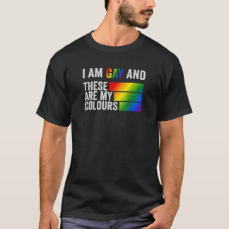 T-shirt Je Suis Gay Et Ce Sont Mes Couleurs