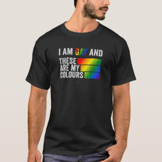 T-shirt Je Suis Gay Et Ce Sont Mes Couleurs