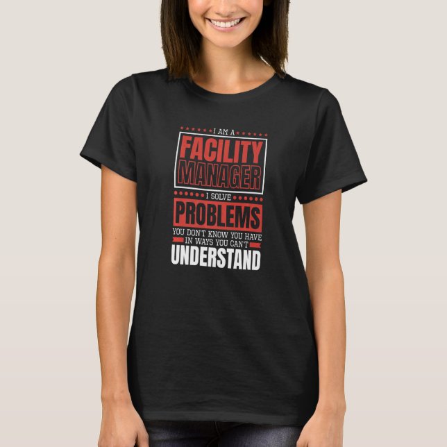 T-shirt Je Suis Gestionnaire D'Installation Gestion De L'E (Devant)