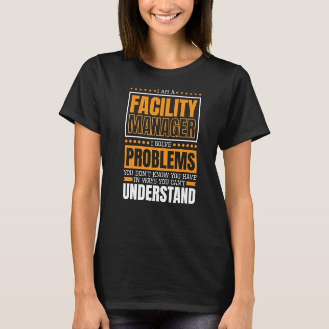 T-shirt Je Suis Gestionnaire D'Installation Gestion De L'E (Devant)