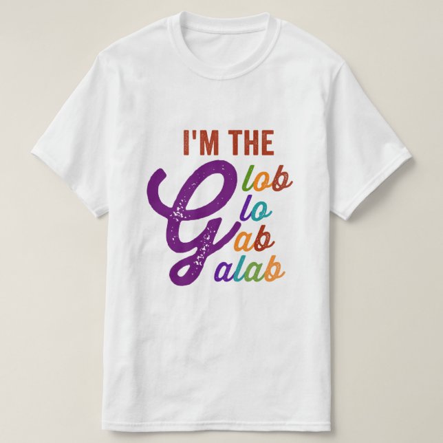 T-shirt je suis glo gab galab (Design devant)