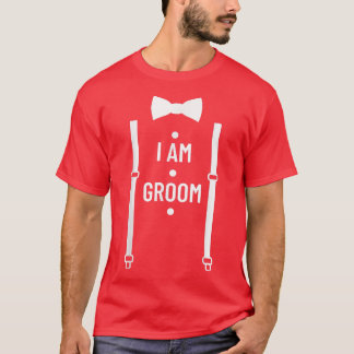 T-shirt Je Suis Groom Wedding Party Best Man Bachelor Part