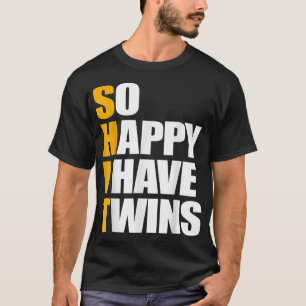 T-shirt Je Suis Heureux D'Avoir Des Jumeaux, La Faire-part