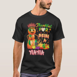 T-shirt Je suis heureux d'être un Citrouille Yiayia Automn