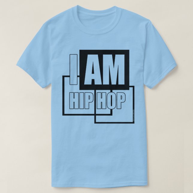 T-SHIRT JE SUIS HIP HOP - BLOC NOIR (Design devant)