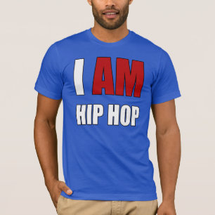 T-SHIRT "JE SUIS HIP HOP" LETTRE ROUGE