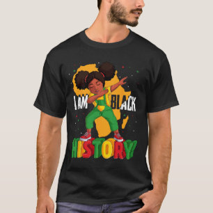 T-shirt Je Suis Histoire Noire Enfants Filles Femmes Histo