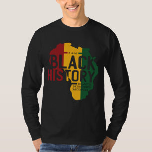 T-SHIRT JE SUIS HISTOIRE NOIRE MOIS HISTORIQUE NOIR