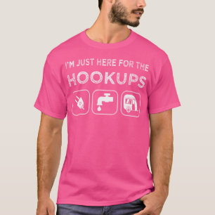 T-shirt JE Suis ICI Juste Pour Les Branchements Drôle De C