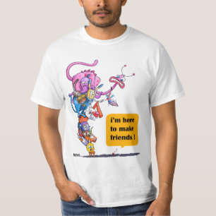 T-shirt Je suis ici pour faire des amis !