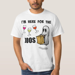 T-shirt Je suis ici pour hue le fantôme drôle de Hallowe