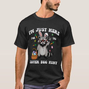 T-shirt Je Suis Ici Pour La Chasse Aux Oeufs De Pâques Rat