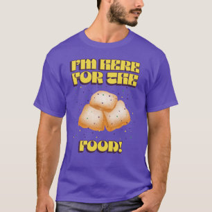 T-shirt Je suis ici pour la nourriture ! Chemise Mardi Gra