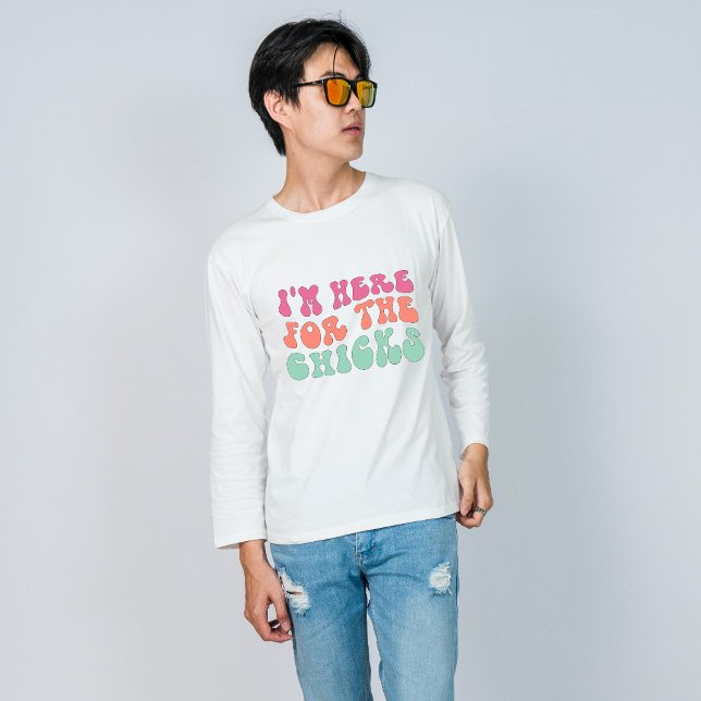 T-shirt Je suis ici pour les poussins drôles Pâques (Créateur téléchargé)