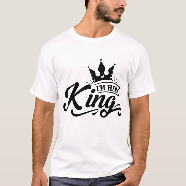 T-SHIRT JE SUIS ICI ROI (Devant)