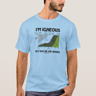 T-shirt Je suis igné ne me prends pas pour le granit