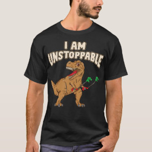 T-shirt Je Suis Inarrêtable TRex Funny Short Dinosaur Arms