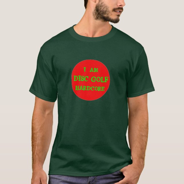 T-SHIRT JE SUIS INCONDITIONNEL DE GOLF DE DISQUE (Devant)