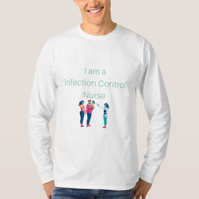 T-shirt Je suis infirmière de prévention des infections -  (Devant)