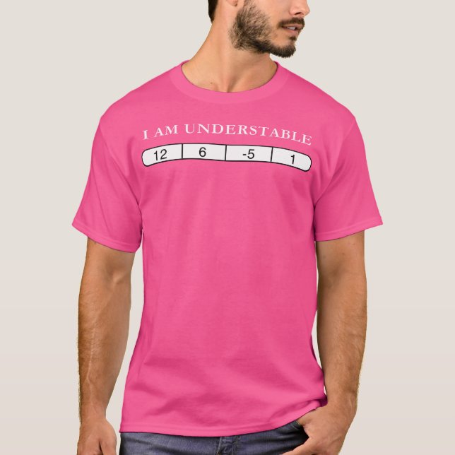 T-shirt Je Suis Instable Disque Golf Drôle Citation (Devant)