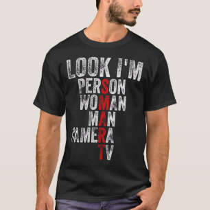 T-shirt Je suis intelligente, personne femme homme caméra 
