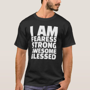 T-shirt Je Suis Intrépide Forte Awesome Blessé Inspiration