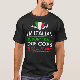 T-shirt Je suis italien nous n'appelle pas les cannettes