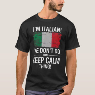 T-SHIRT JE SUIS ITALIEN QUE NOUS NE FASSIONS PAS ÇA POUR G