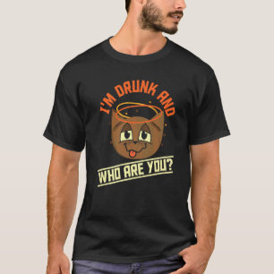 T-shirt Je Suis Ivre Et Qui Êtes-Vous Chat Buveur De Bièr