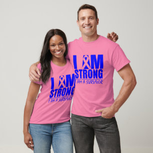 T-shirt Je suis - je suis un survivant - cancer du colon