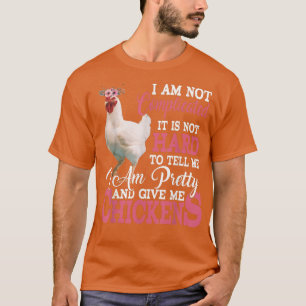T-shirt Je suis jolie et me donne des poulets amusants pou