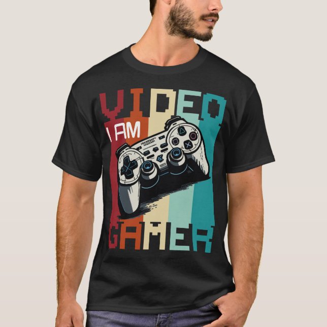 T-shirt Je Suis Joueur Vidéo (Devant)