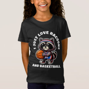 T-Shirt Je suis juste amoureux des ratons laveurs et amate