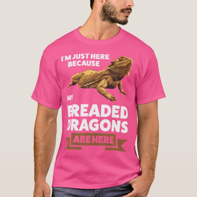 T-shirt Je Suis Juste Ici Parce Que Mes Dragons Pâtes Pet  (Devant)