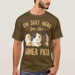 T-shirt Je suis juste ici pour la conception de cobayes po