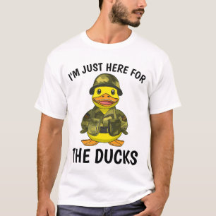T-shirt Je suis juste ici pour la jupe militaire de croisi