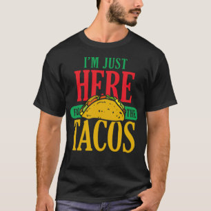T-shirt Je suis juste ici pour le cadeau de chemise pirate