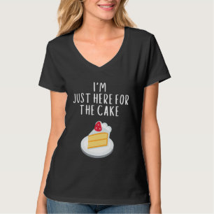 T-shirt Je suis juste ici pour le costume de gâteau Mariag