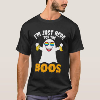 T-shirt Je Suis Juste Ici Pour Le Drapeau Boos Lbgt Pride
