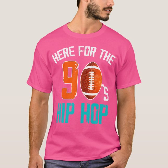 T-shirt Je Suis Juste Ici Pour Le Football Hip hop Des Ann (Devant)