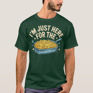 T-shirt Je suis juste ici pour le Mac et le fromage