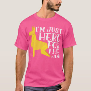 T-shirt Je Suis Juste Ici Pour Le Papier Kami Plier Origam
